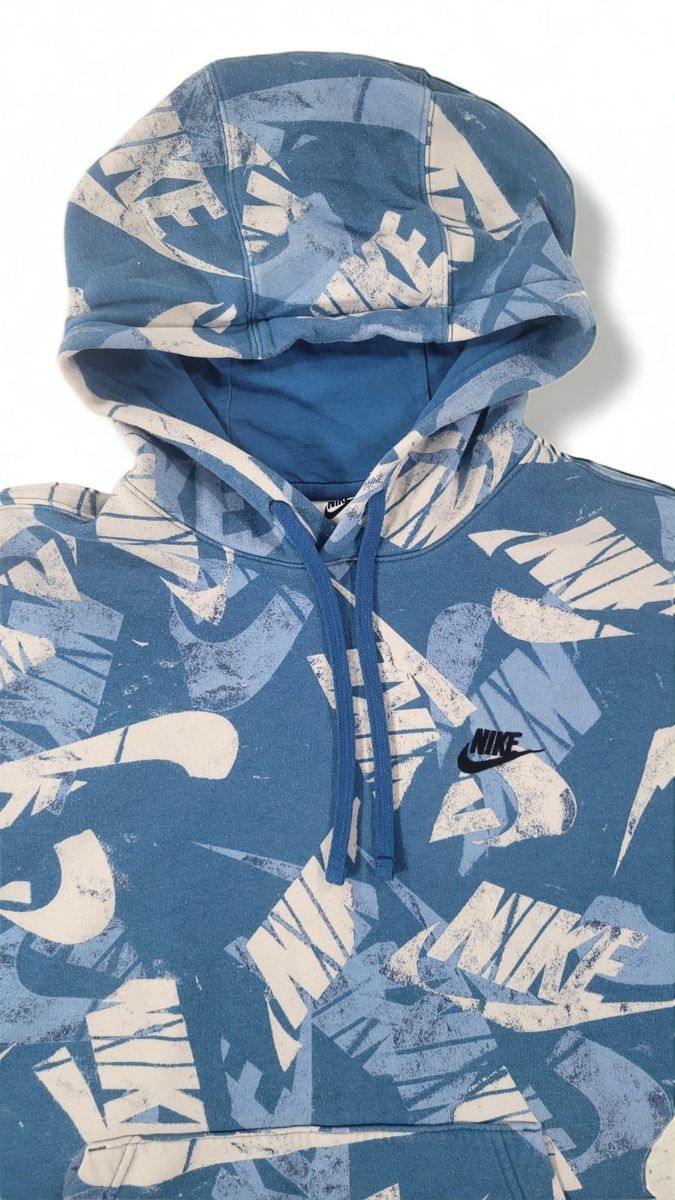 Nike Nike Sportswear Allover Logo Print Hoodie Pullover Mens M Size US M / EU 48-50 / 2 - 3 Thumbnail