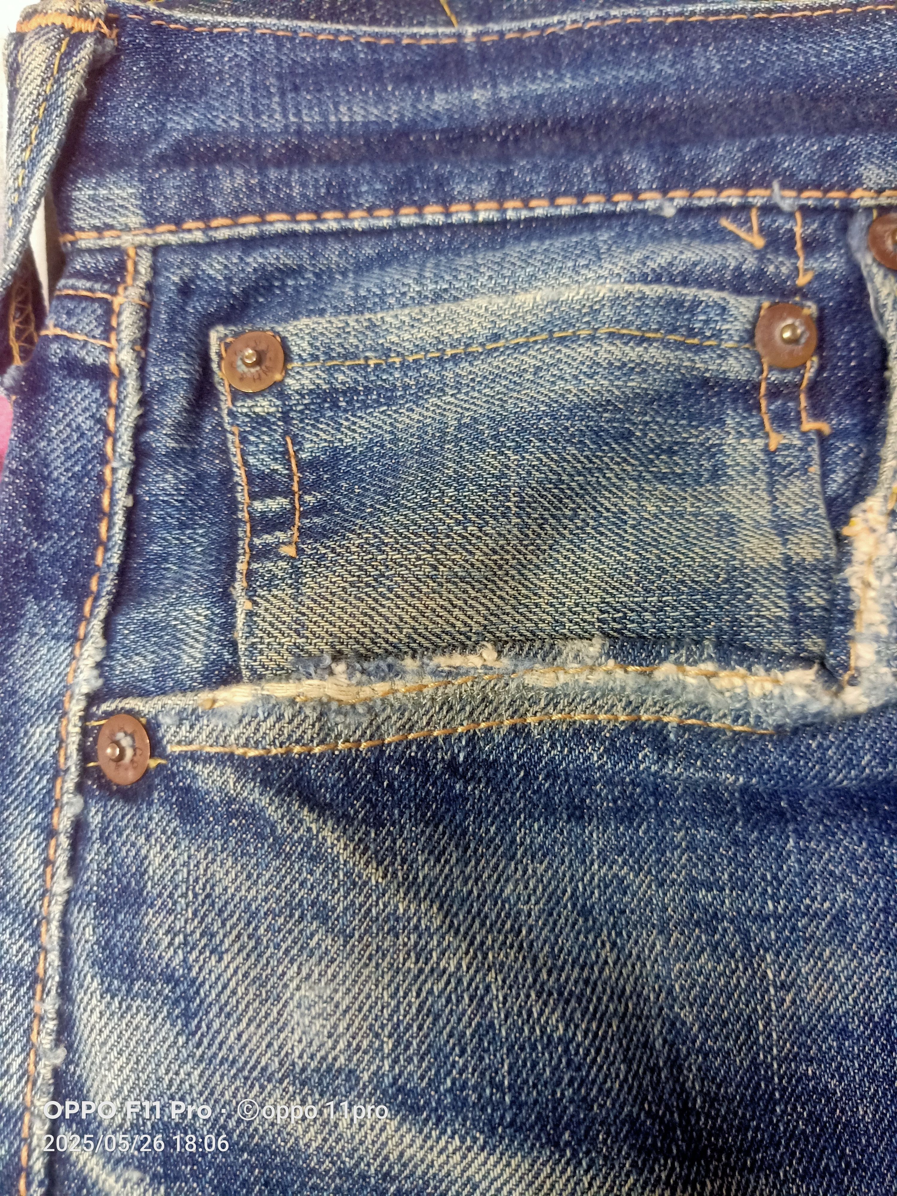 Japanese Brand × Warehouse Wherehouse Vintage Denim Distressdenim Selvedge Size US 33 - 9 Thumbnail