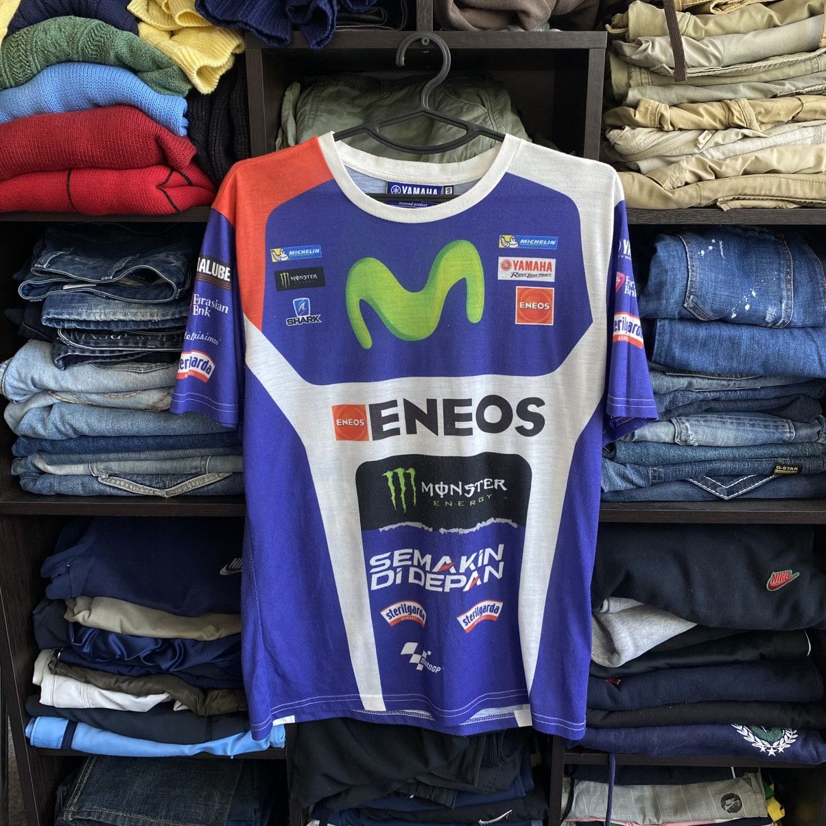 Yamaha Vintage Yamaha Overprinted 90’s Graphic Many Sponsors tee Size US S / EU 44-46 / 1 - 1 Thumbnail