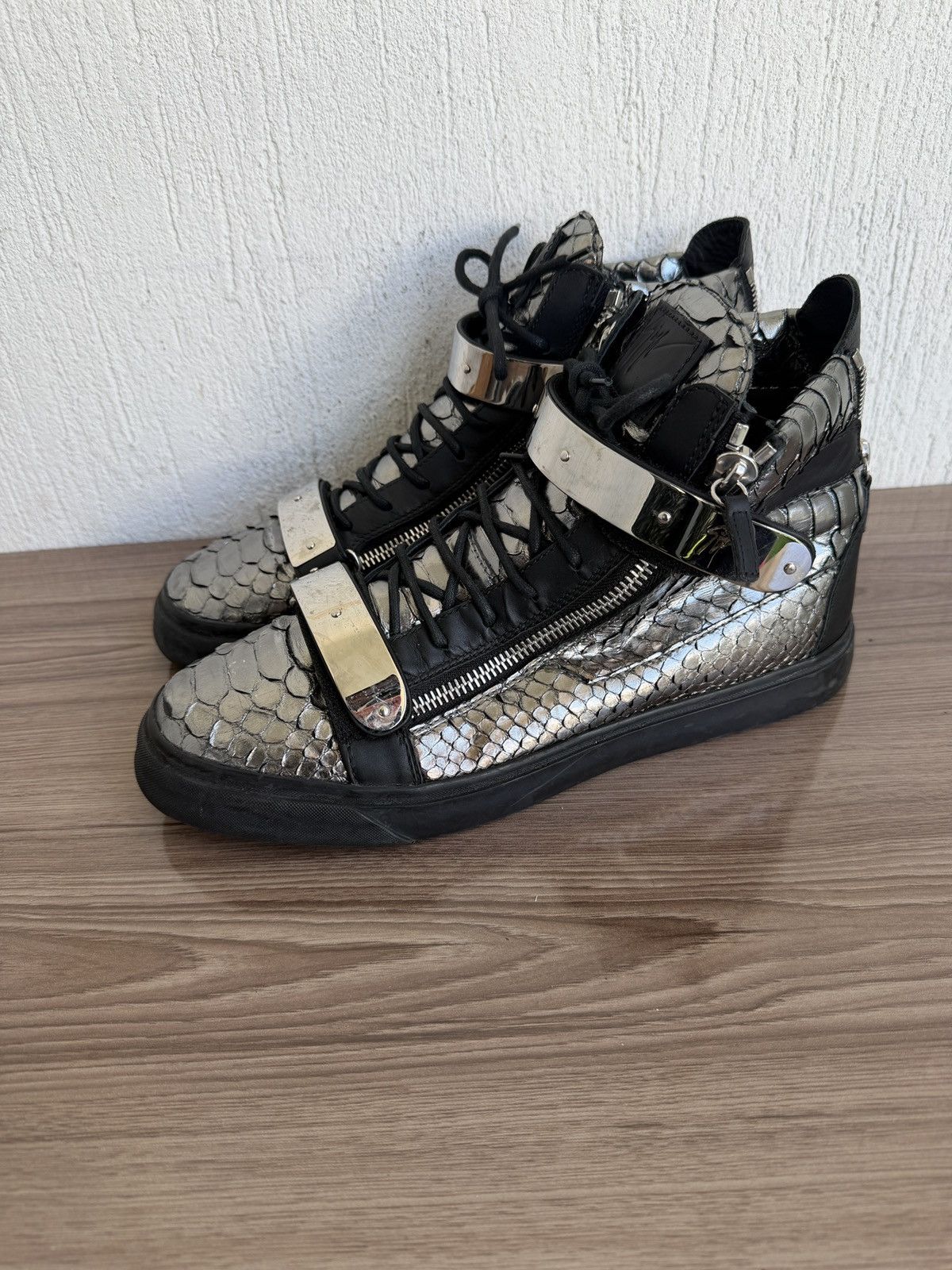 Giuseppe Zanotti Rare‼️🔥Croc embossed leather Size US 13 / EU 46 - 3 Thumbnail