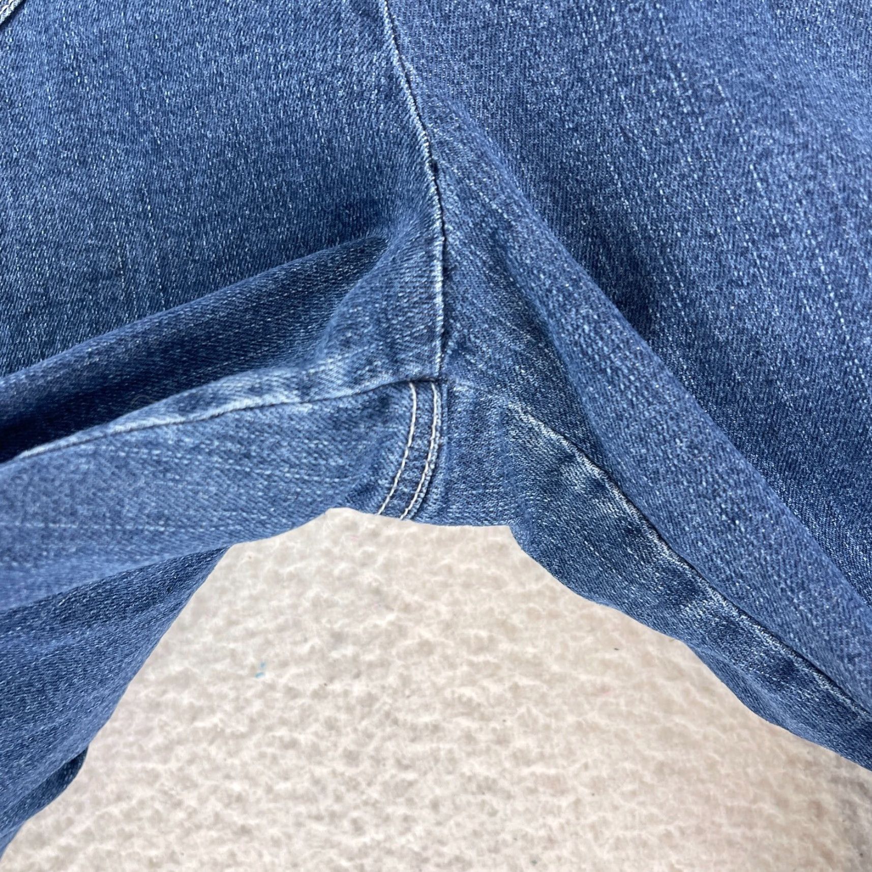 Vintage Christopher & Banks Jeans Capri Womens Size 12 Blue Denim Stretch High-Rise Casual Pants Size 34" / US 12 / IT 48 - 6 Thumbnail