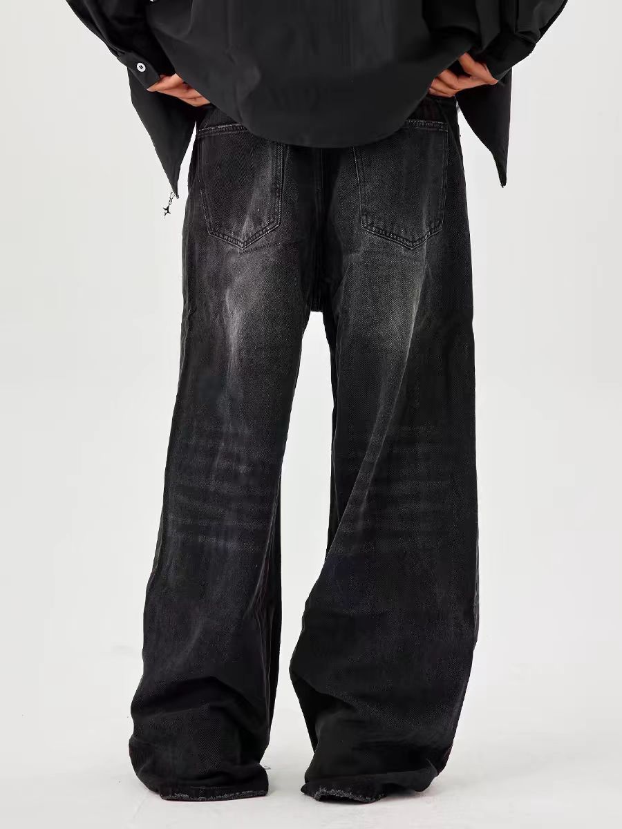 Japanese Brand × Vintage Vintage Black and Gray Washed Loose Minimalist Jeans Size US 32 / EU 48 - 2 Thumbnail