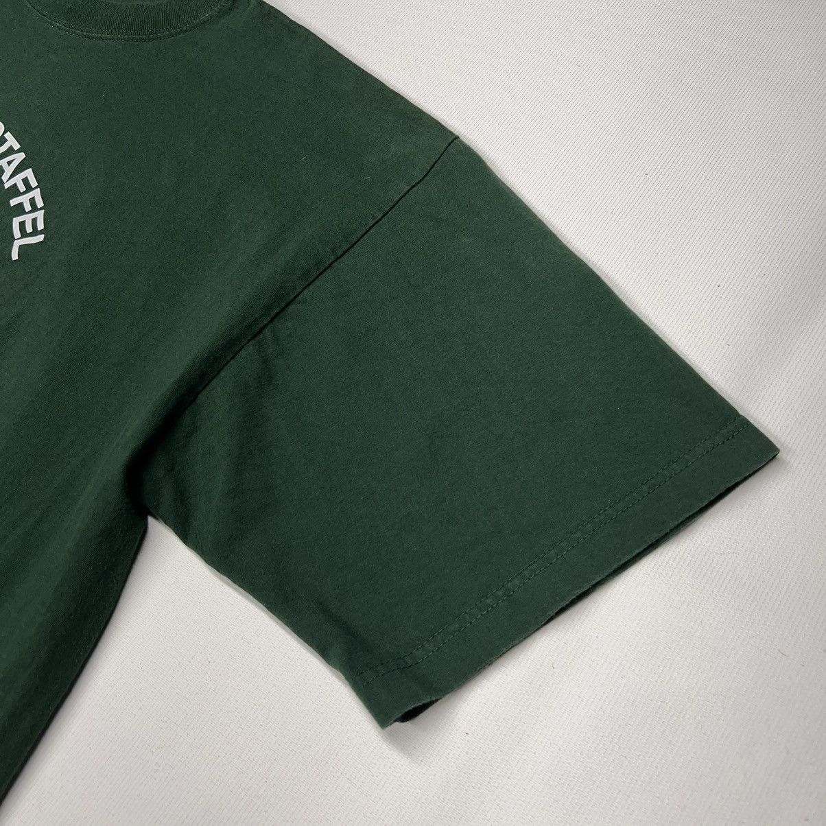 Vintage VTG German Police Tee Shirt Green Motorcycle Polizei Bike Size US XXL / EU 58 / 5 - 4 Thumbnail