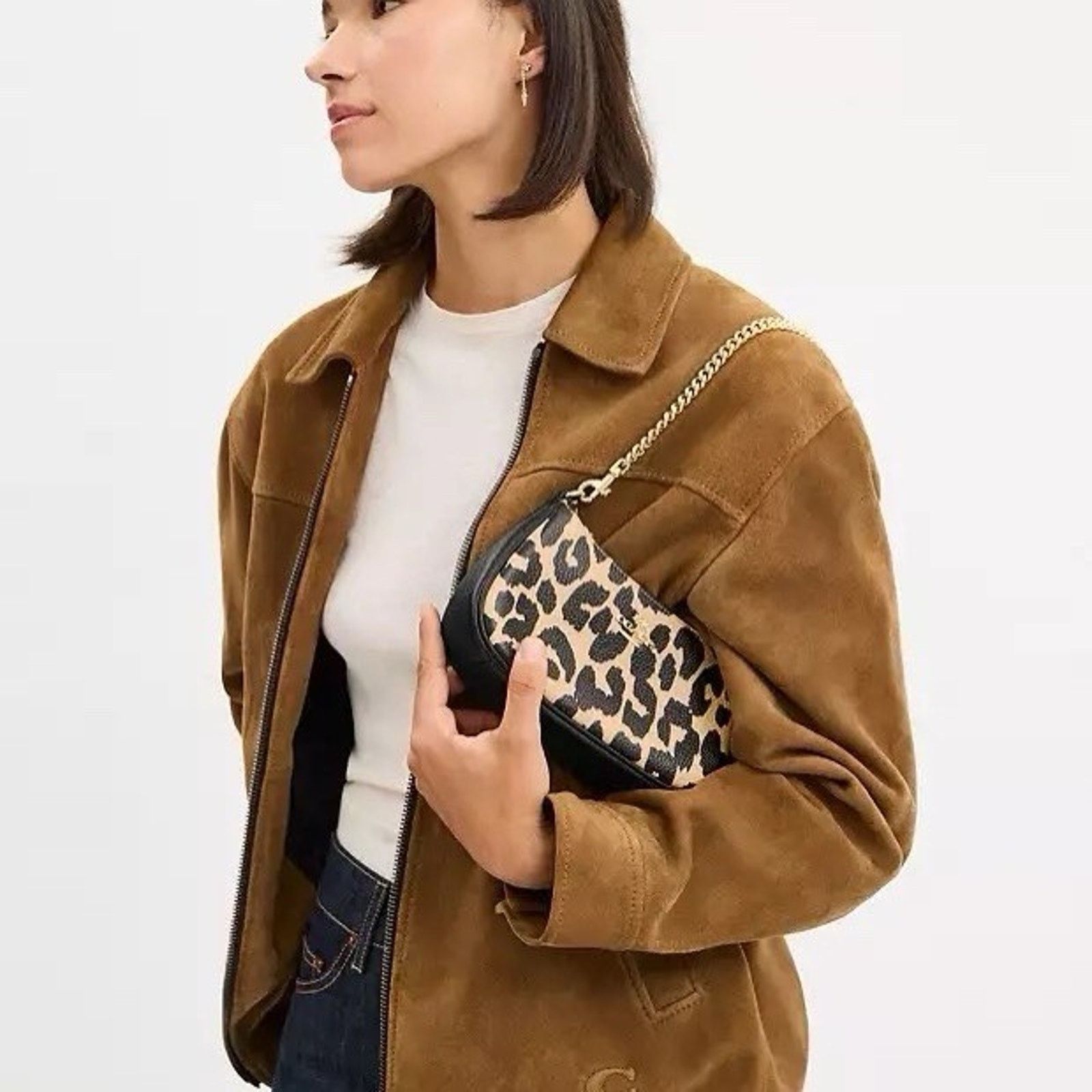 Coach NWT COACH Teri Shoulder Bag Leopard CBH61 Leopard Crossbody Size ONE SIZE - 7 Thumbnail