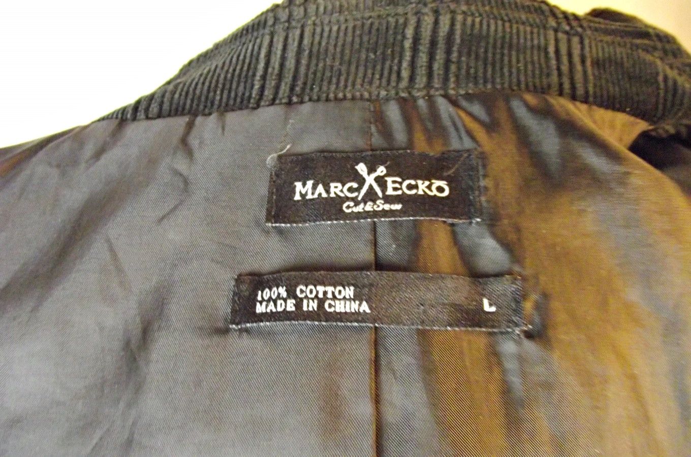 Marc Ecko NEW Mens Textured Corduroy Blazer Black Medium-Large Size 42R - 9 Thumbnail