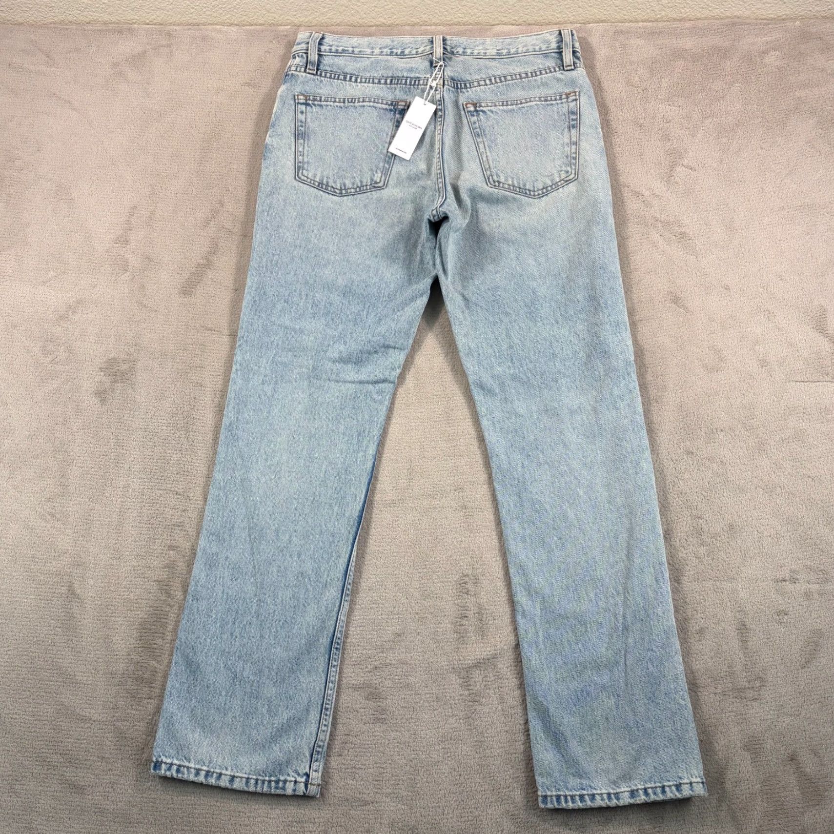 Outerknown Outerknown The Dunes Straight Jeans Bay Blue 30x30 Mens Regular Inseam 30 NWT 12.5 oz Denim 5-Pocket Solid Light Wash Denim Size US 30 / EU 46 - 6 Thumbnail