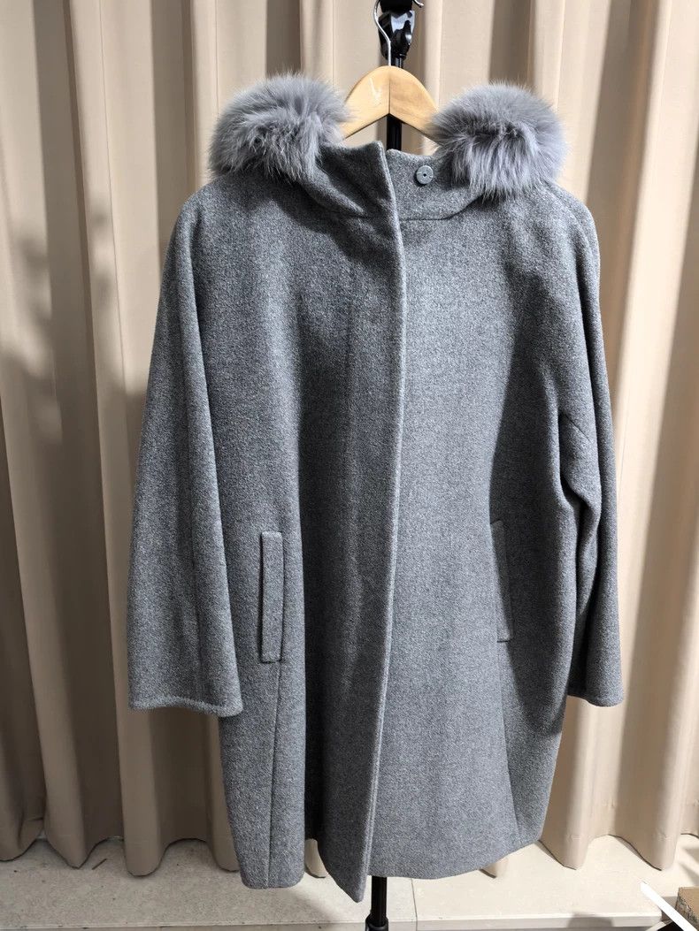 Max Mara Studio wool coat classic grey