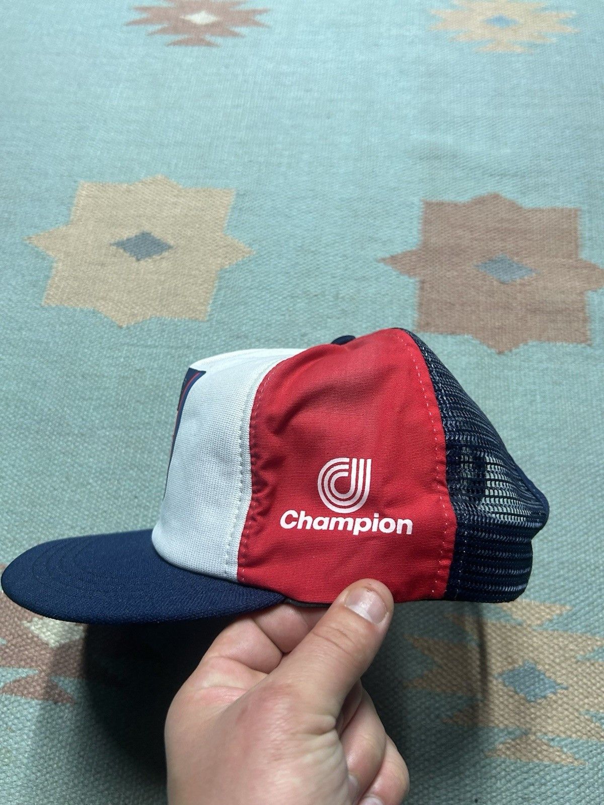Vintage 80s trucker hat 1984 Olympics Los Angeles California champio Size ONE SIZE - 4 Thumbnail
