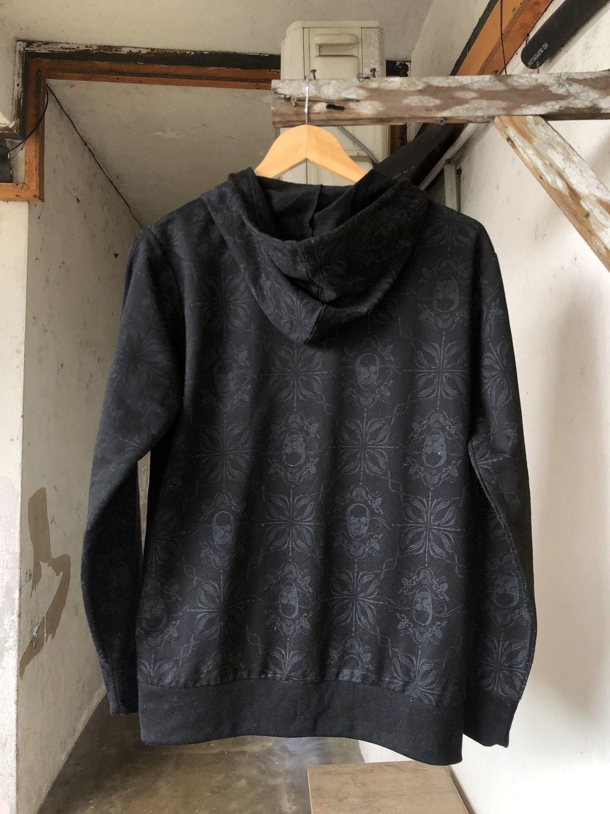 Nice🔥 Gwanner Full Print Skull Bondage Punk Hoodie