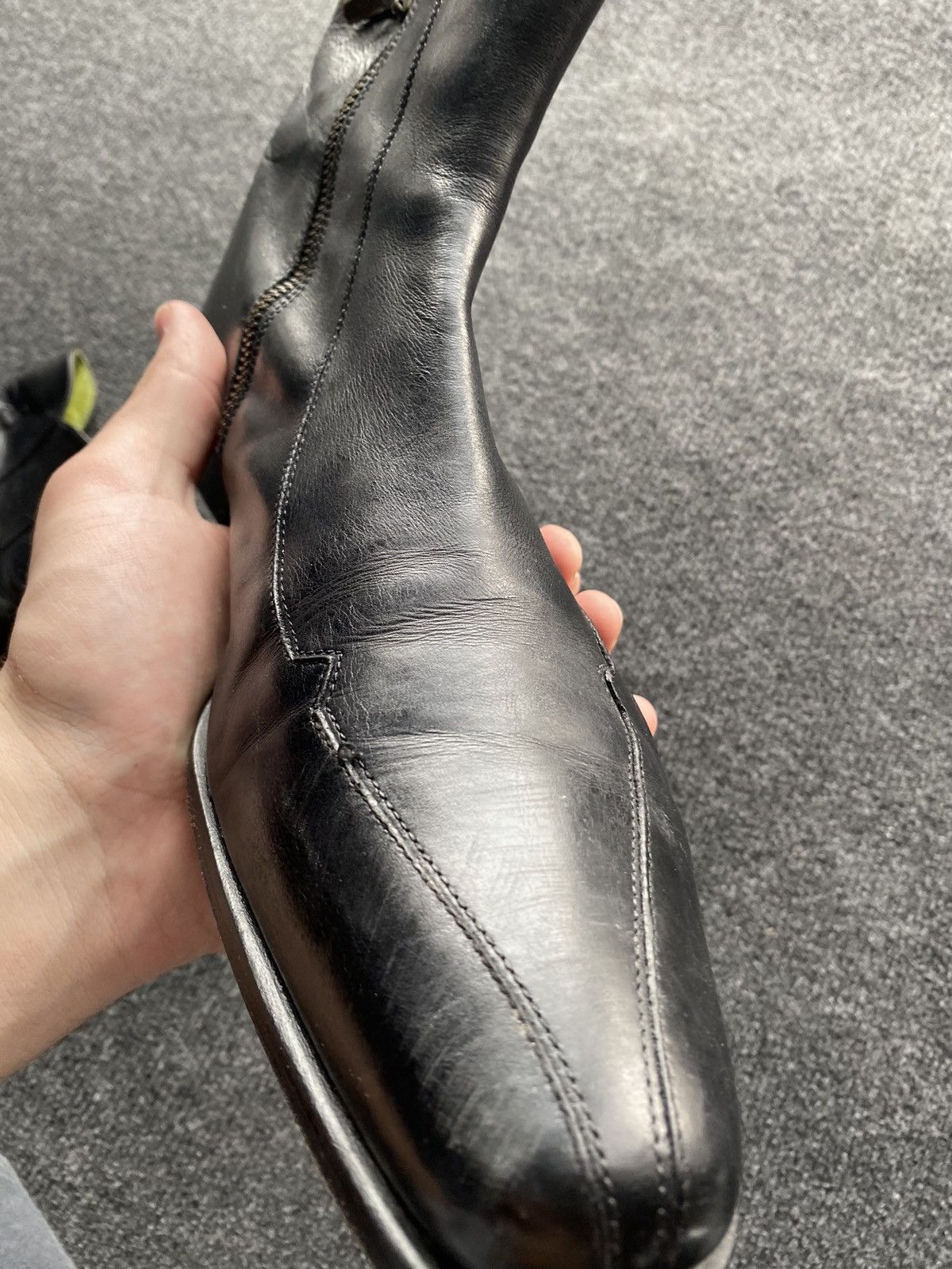 Oliver Sweeney 🔥Opium Oliver Sweeney Swanley Black leather boots 11 Size US 11 / EU 44 - 21 Thumbnail