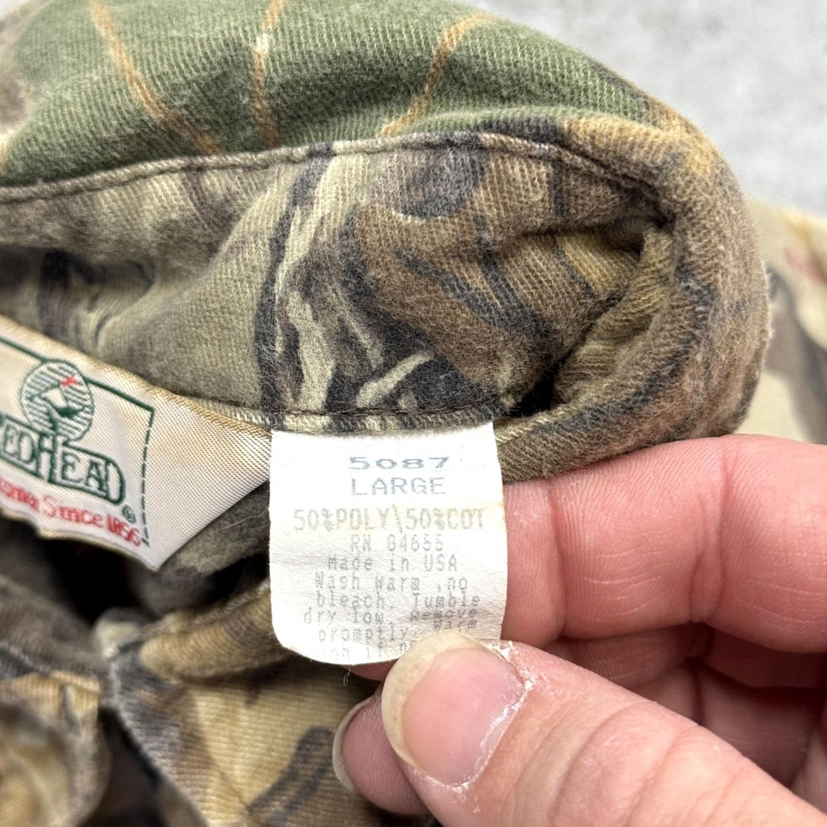 Vintage VINTAGE RedHead Shirt Womens L Camouflage Flannel 90s Hunting Brown Cotton Polyester Button-Up Pockets All Seasons Made USA Mens? Women? Size L / US 10 / IT 46 - 4 Thumbnail