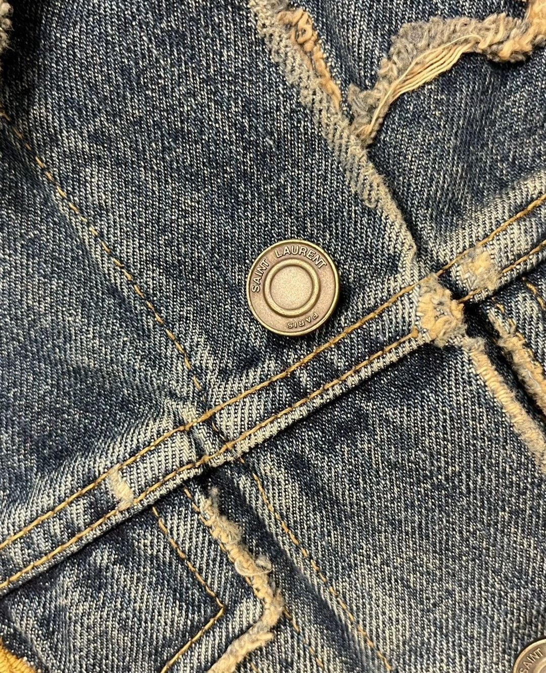 Saint Laurent Paris saint laurent Star denim jacket-2507 Size S / US 4 / IT 40 - 3 Thumbnail
