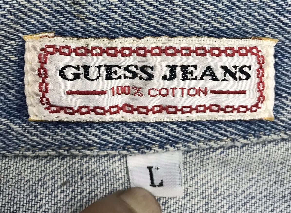 Guess × Vintage Vintage Guess Jeans Made In Usa Denim Jacket Size US L / EU 52-54 / 3 - 12 Thumbnail