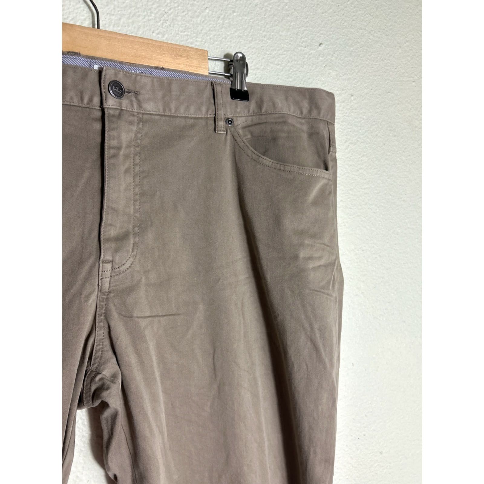 Peter Millar Peter Millar Ultimate Sateen 5-Pocket Pants Mens 42x31 Beige Khaki 5 Pocket Chino Casual Formal Business Travel Wedding Size US 42 / EU 58 - 5 Thumbnail