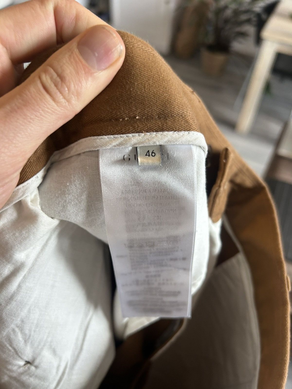 Gucci Gucci Slim-Fit Cotton Chinos with Embroidered Logo Size US 30 / EU 46 - 11 Thumbnail