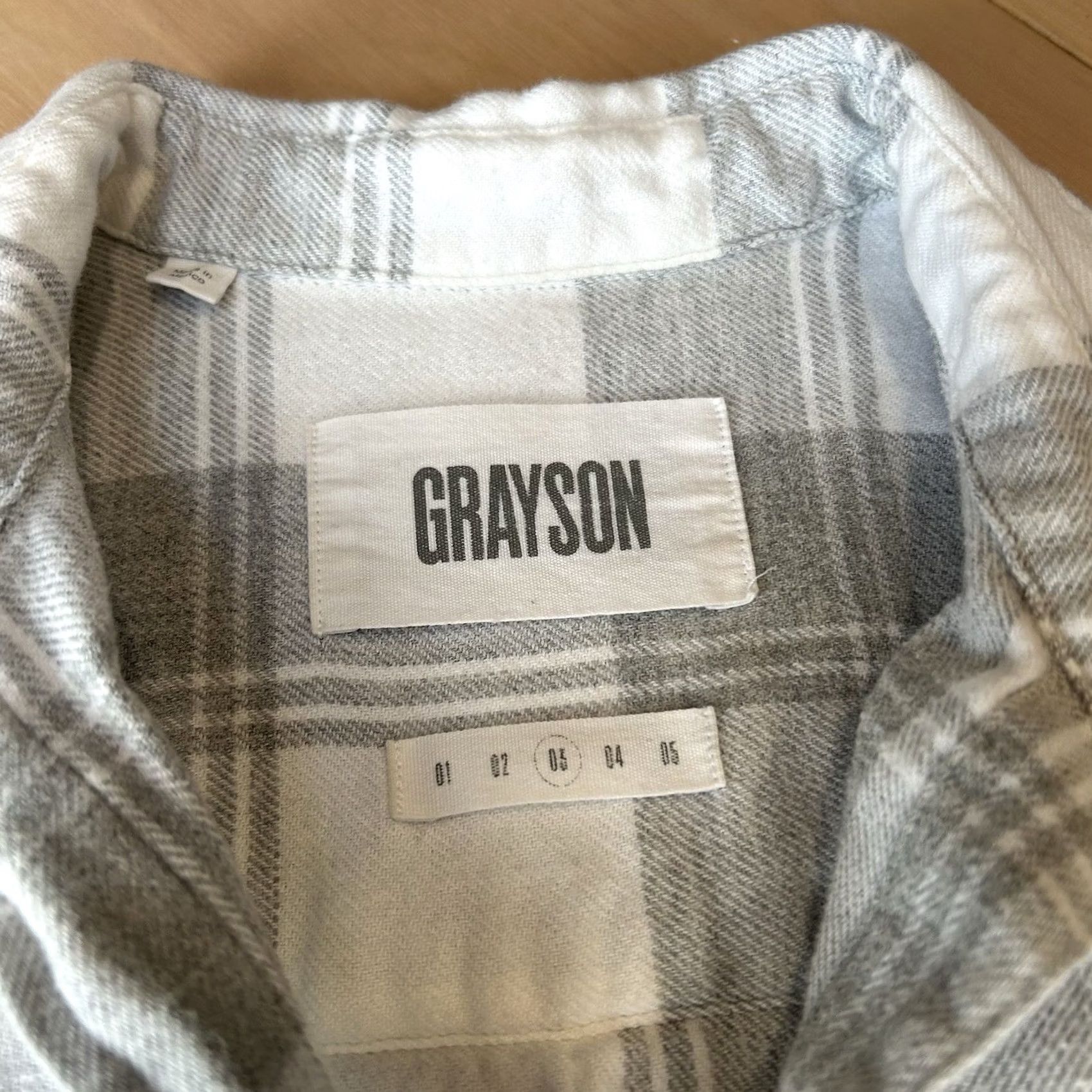 Vintage Grayson The Hero Button Up Plaid Flannel Shirt Long Sleeve Women’s M White / Gray Casual Workwear 100% Cotton Mens? Size M / US 6-8 / IT 42-44 - 4 Thumbnail