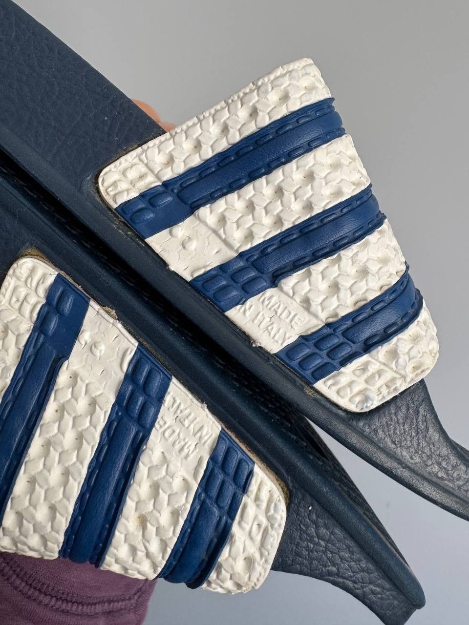 Adidas Vintage Adidas Adilette Flip Flops Sandals Retro Blue Size US 7.5 / EU 40-41 - 5 Thumbnail