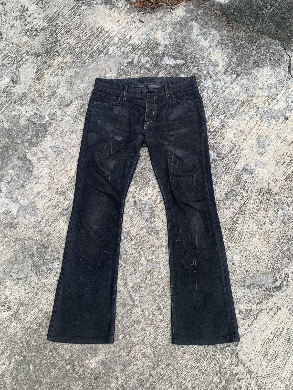 GOSTAR DE FUGA Flared Gostar de fuga waxed jeans Size 33" - 13 Thumbnail