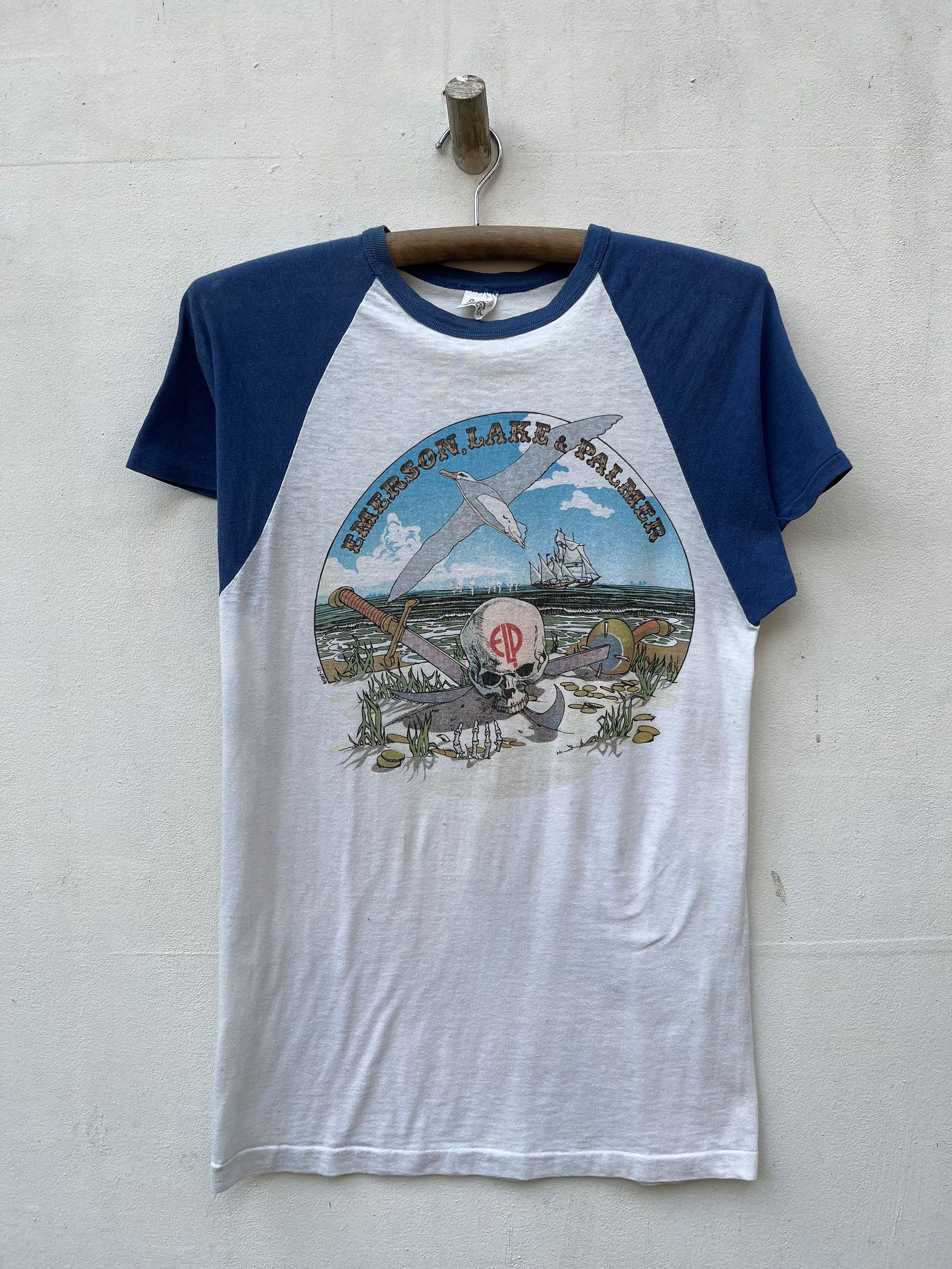 Band Tees Vintage Emerson Lake Palmer 70s Raglan Elp Size US M / EU 48-50 / 2 - 1 Thumbnail