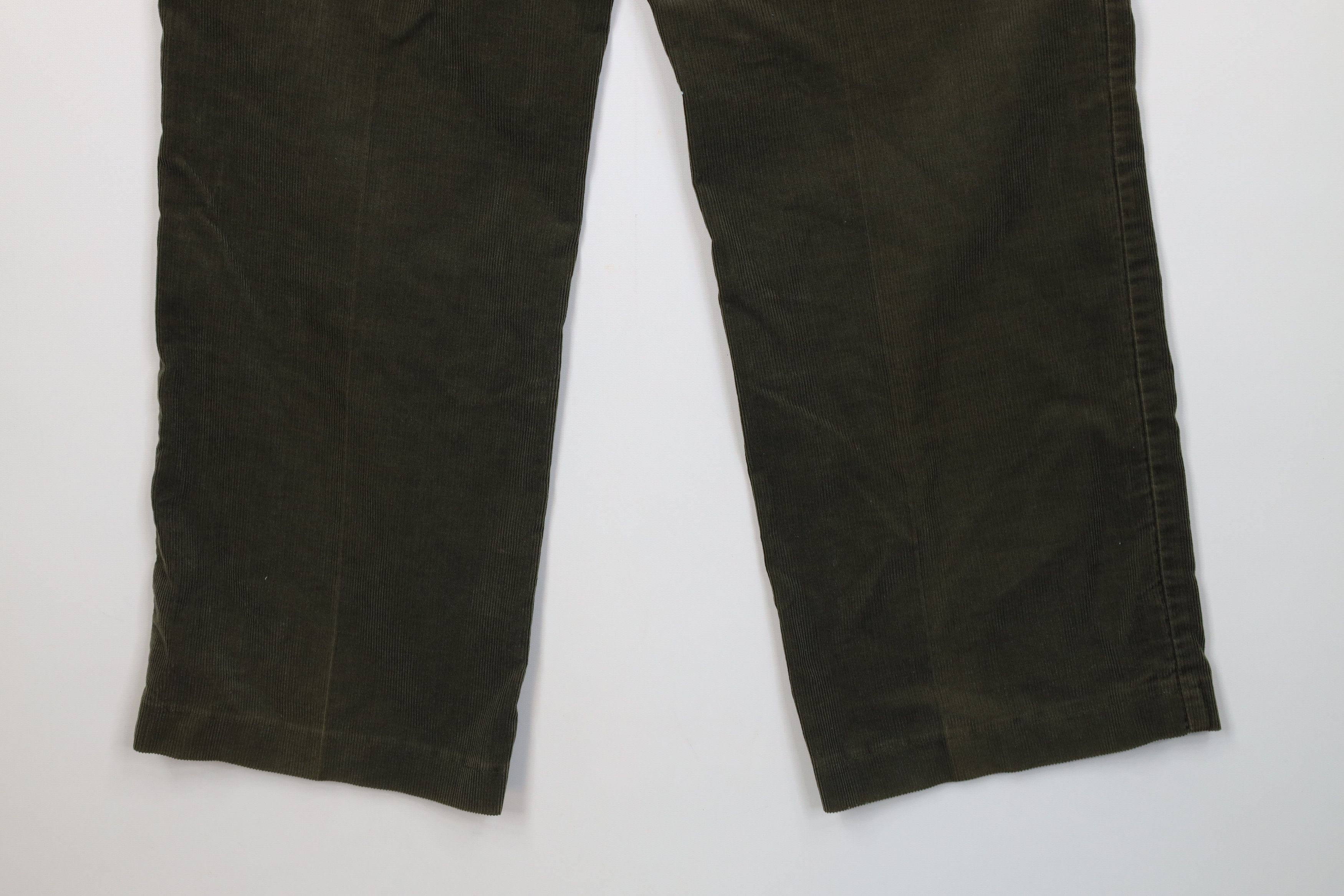Vintage Vintage 70s Big Mac Flared Wide Leg Corduroy Pants Green USA Size US 36 / EU 52 - 12 Thumbnail