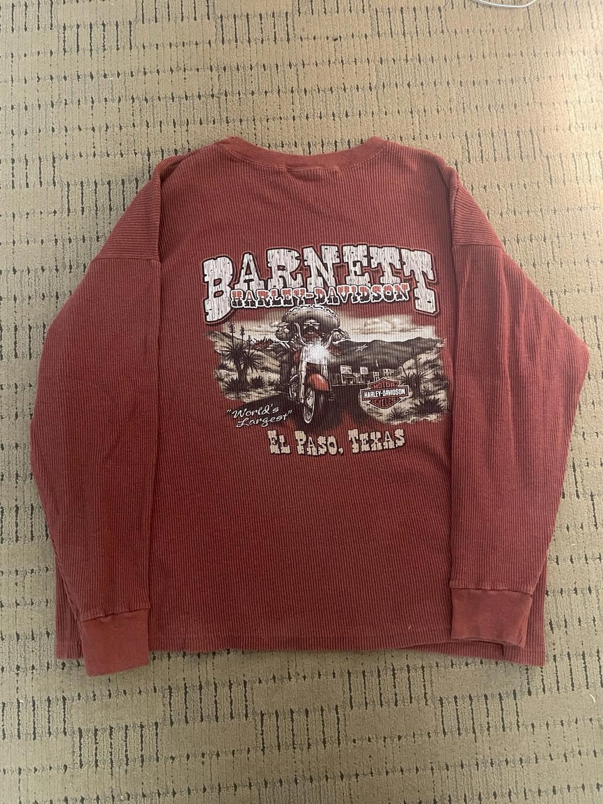 Harley Davidson Vintage Harley-Davidson Womens 2XL Waffle Knit Long Sleebe Size XXL / US 16-18 / IT 52-54 - 1 Thumbnail