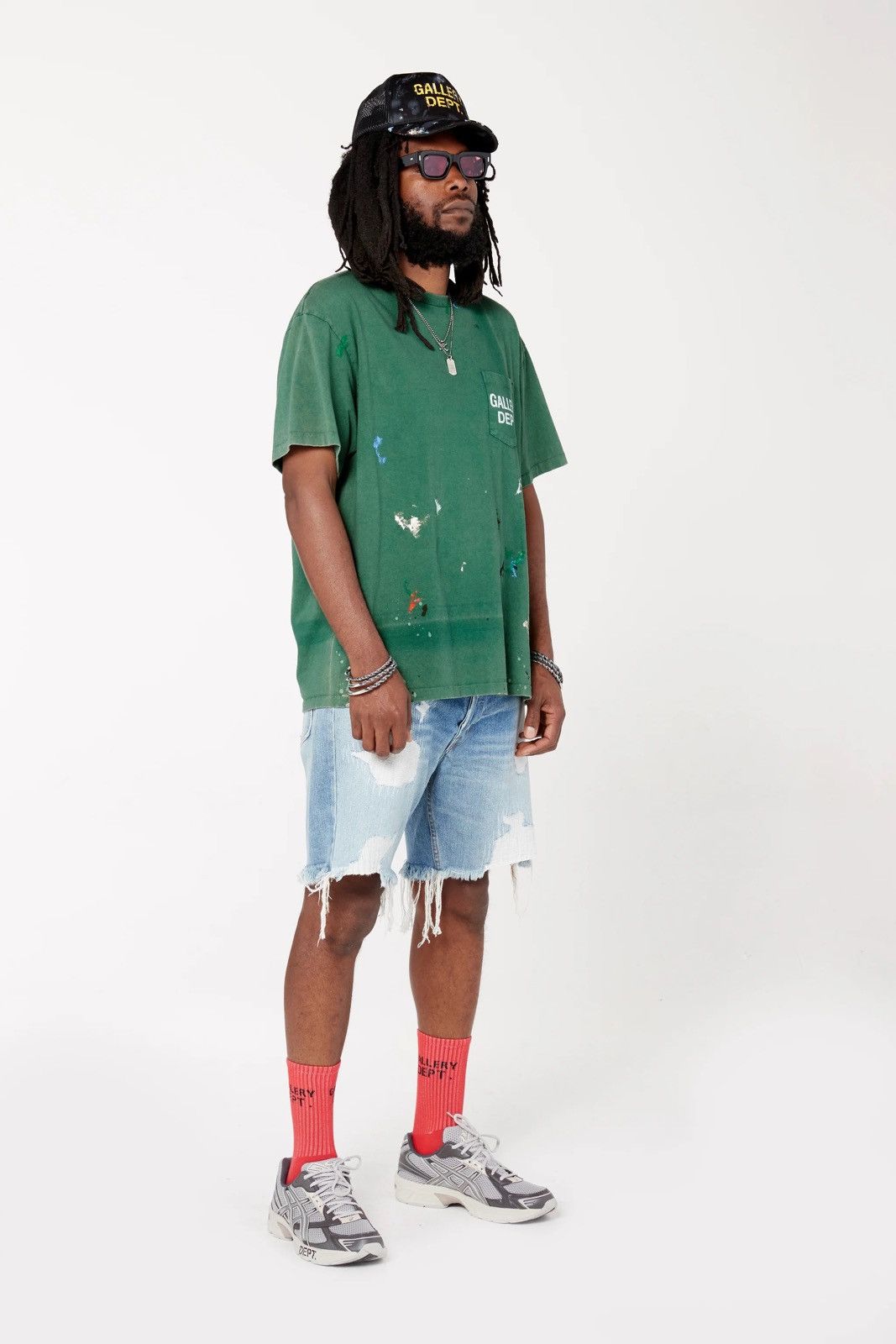Gallery Dept. Gallery Dept. Vintage Logo Painted Tee Green Size XL Size US XL / EU 56 / 4 - 11 Thumbnail