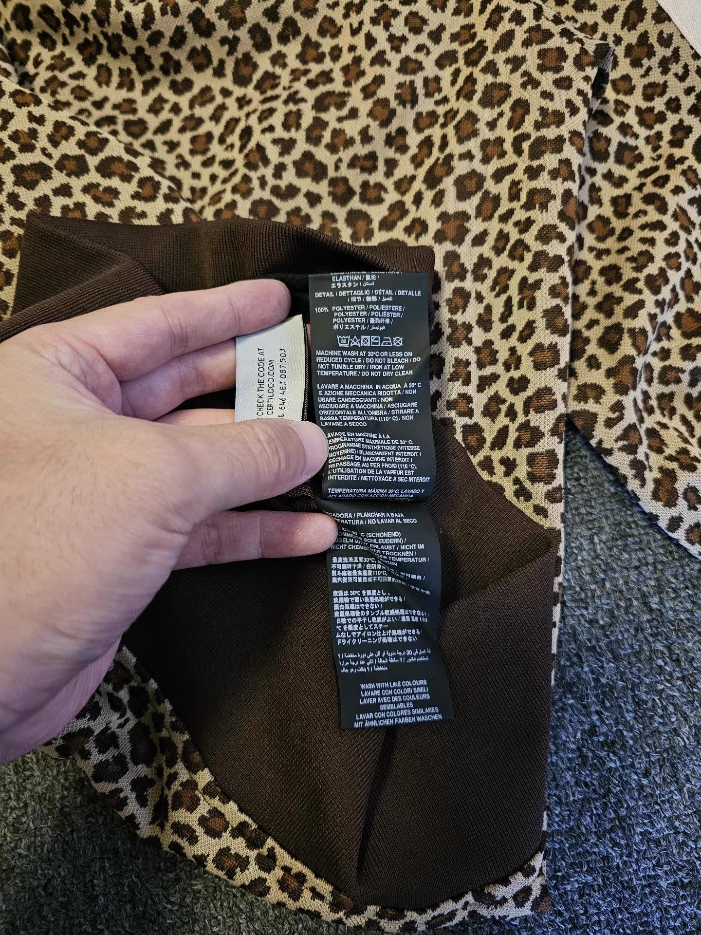 Palm Angels Palm Angels leopard print sports jacket, Size US M / EU 48-50 / 2 - 6 Thumbnail