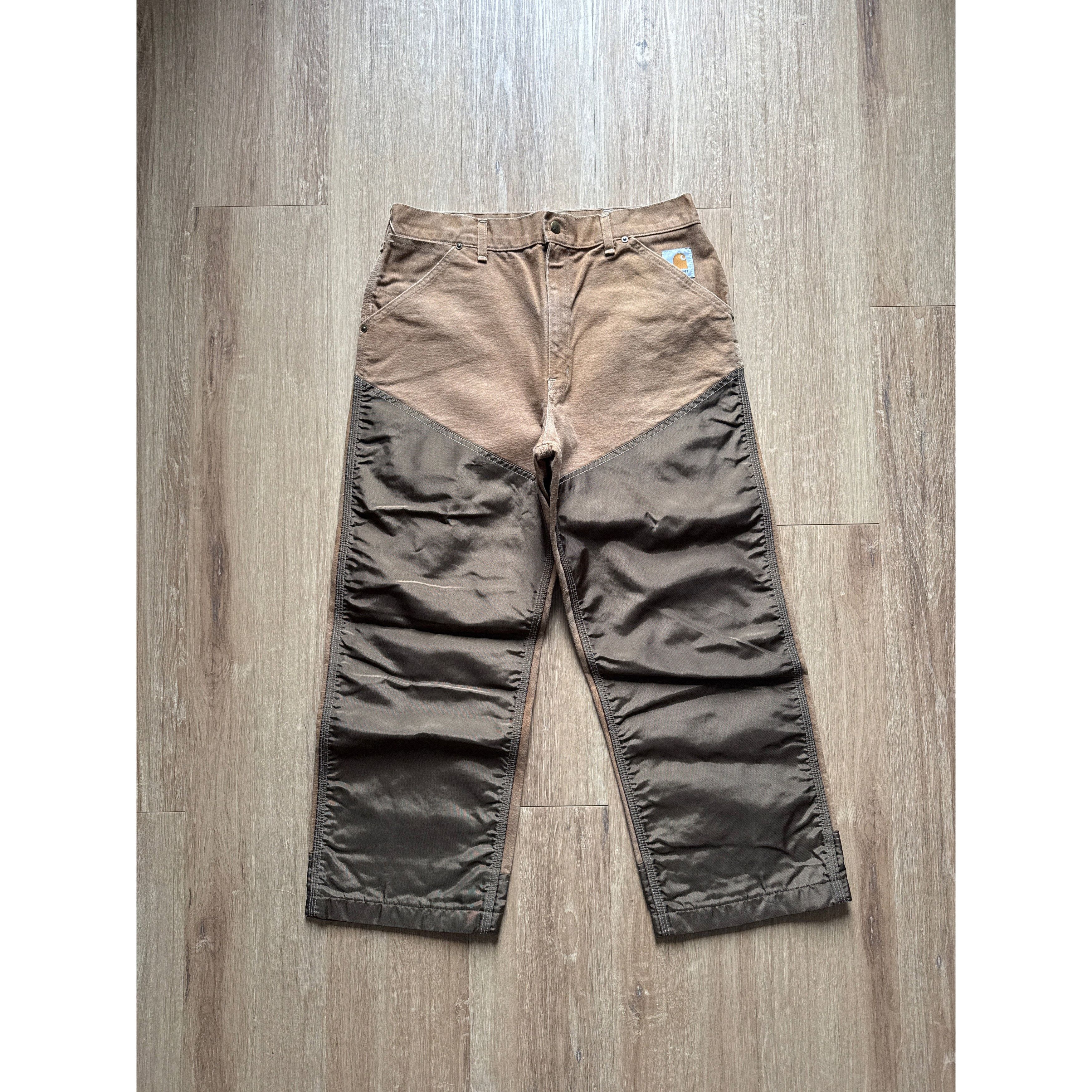 Carhartt Vintage 80s Carhartt USA Brush Double Knee Pants Size US 31 - 1 Thumbnail