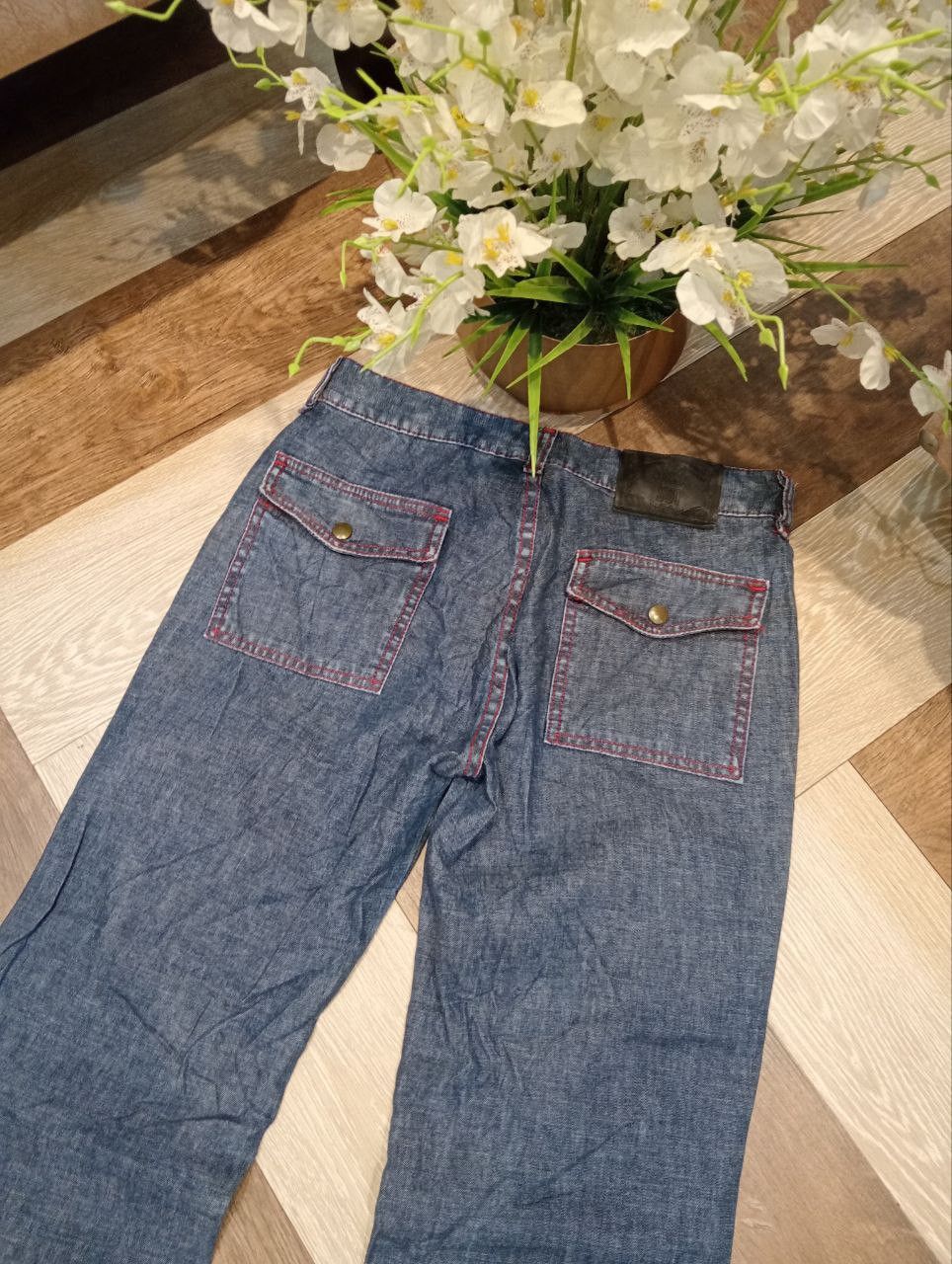 Japanese Brand ANNA SUI 6 POCKET DENIM BUSH PANTS - SIZE 2 Size US 29 - 8 Thumbnail