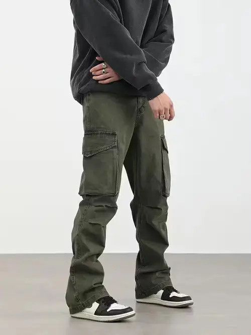 Japanese Brand fade distressed cargo pants Size US 32 / EU 48 - 2 Thumbnail