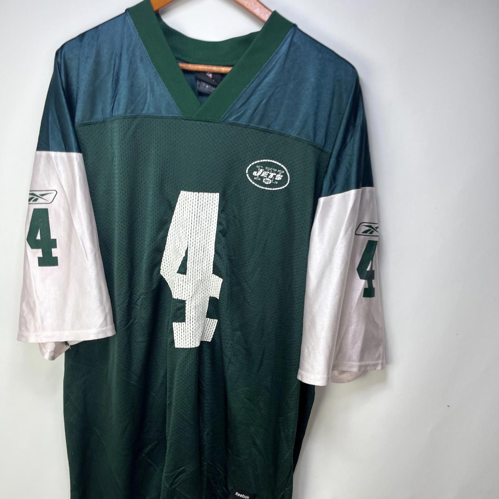Reebok Vintage New York Jets Brett Favre Number 4 Jersey 2XL Size ONE SIZE - 2 Thumbnail