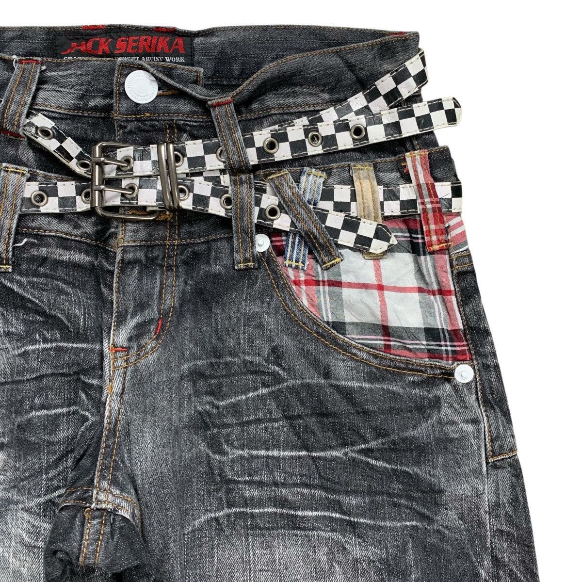 If Six Was Nine × Japanese Brand × Le Grande Bleu (L.G.B.) Lgb Style 2000’s Jack Serika Double Waist Jorts Denim Pants Size US 29 - 6 Thumbnail