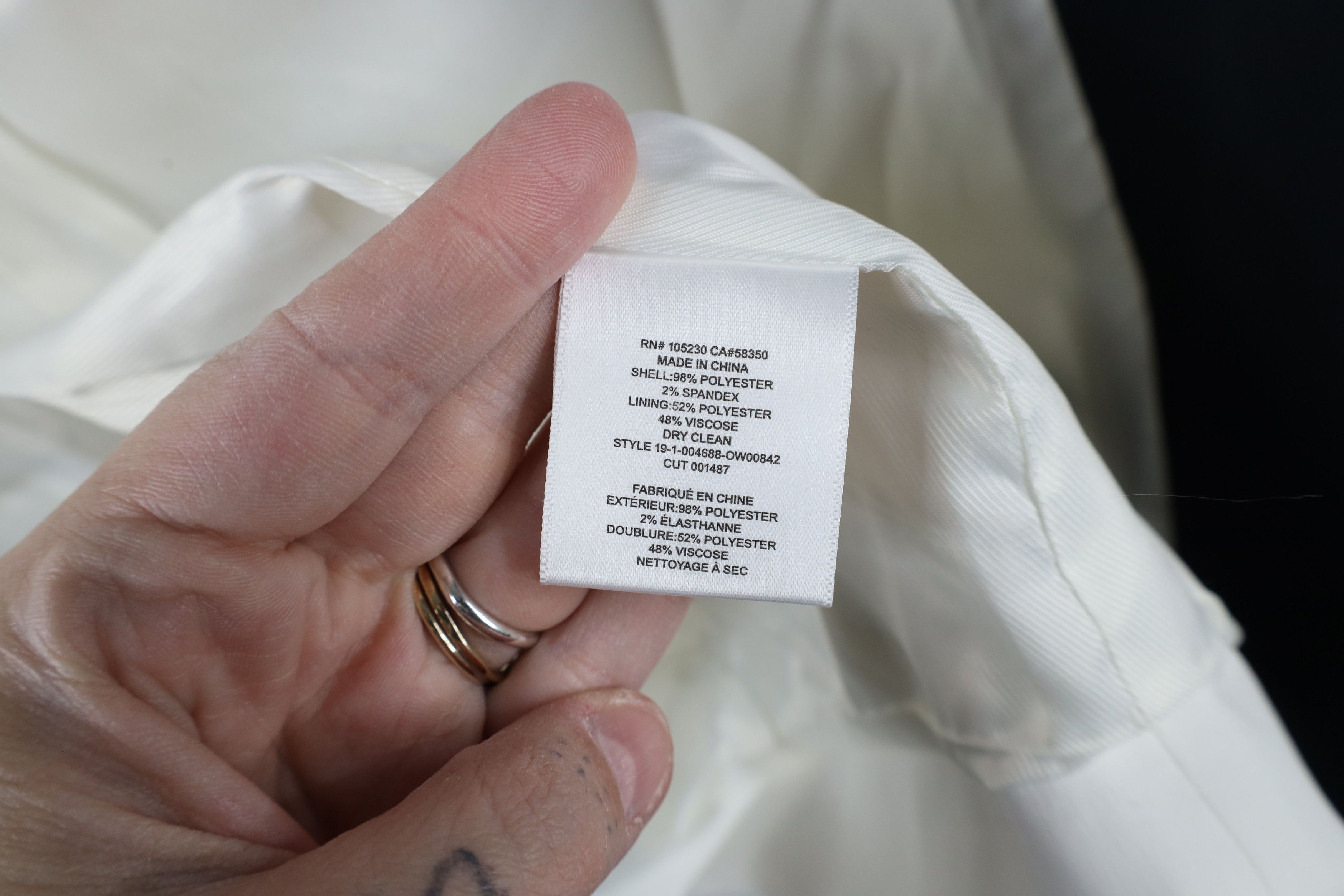 Equipment × Vintage New Equipment Femme Depuis One Button Blazer Jacket White Size XL / US 12-14 / IT 48-50 - 11 Thumbnail