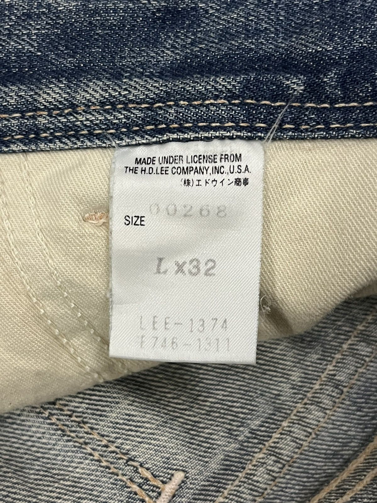 Japanese Brand × Le Grande Bleu (L.G.B.) Vintage Lee Mud Washed Multi Pocket Cargo Baggy Jeans Size US 32 / EU 48 - 16 Thumbnail