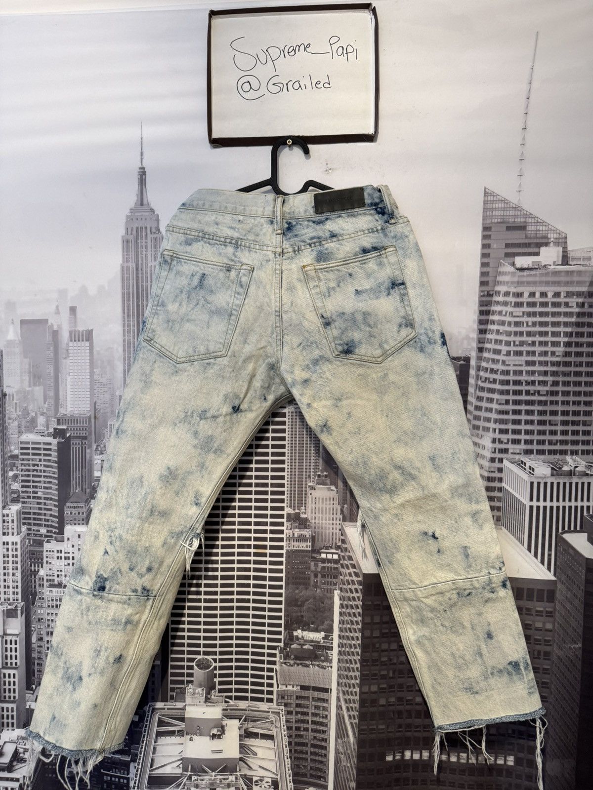 Fear of God 🔥Fear of God Blue Selvedge Inverted Holy Water Jeans SZ 32 Size US 32 / EU 48 - 5 Thumbnail