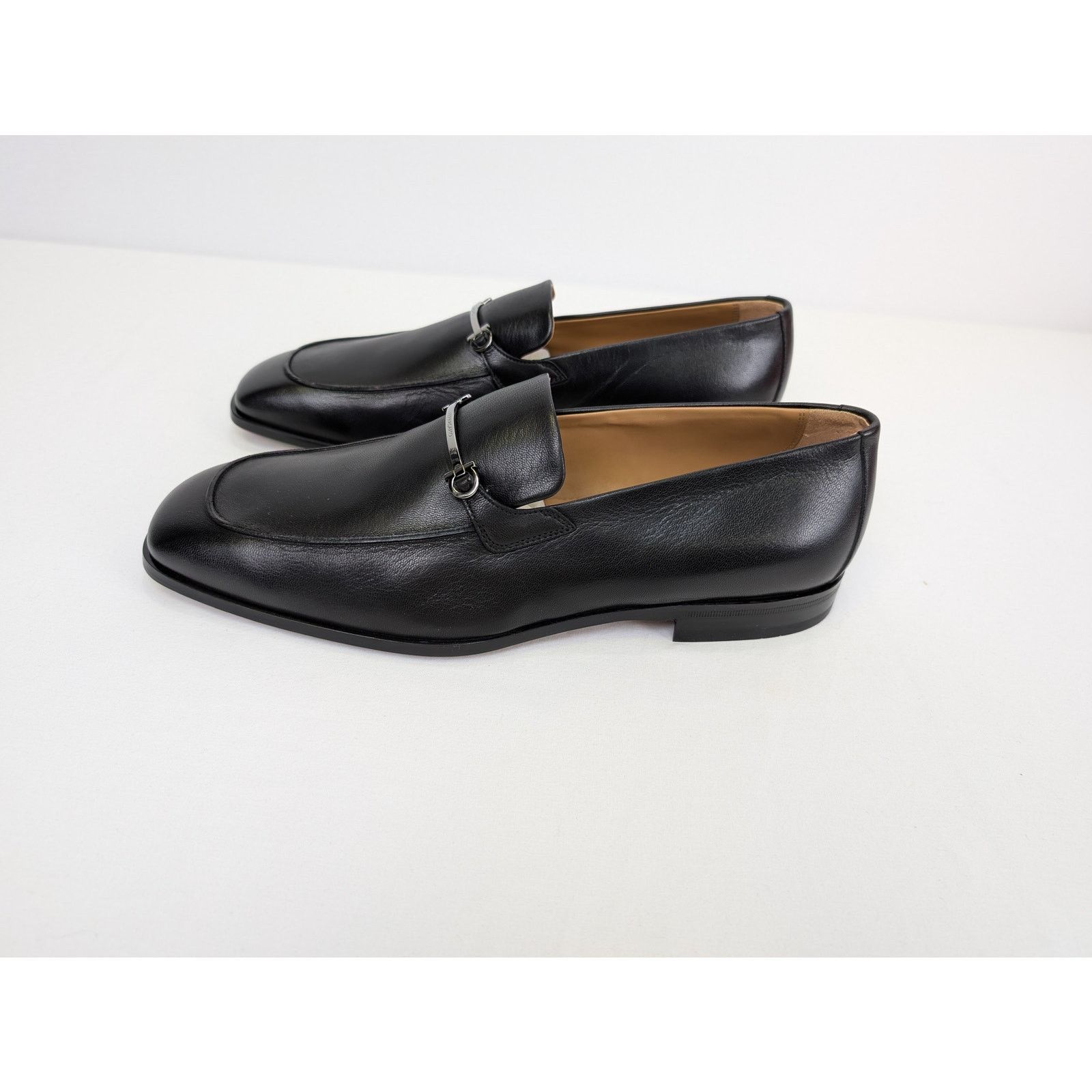 Salvatore Ferragamo o1rshd1 Fedro Leather Loafer shoe Boots in Black 10.5 Size US 10.5 / EU 43-44 - 12 Thumbnail