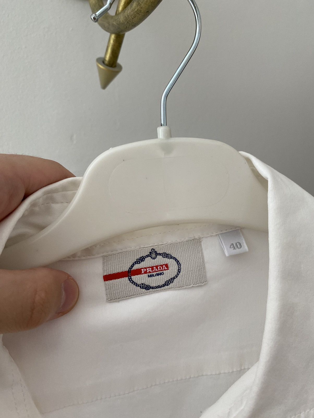 Prada Vintage Prada Short Sleeve Shirt Button Up Size US S / EU 44-46 / 1 - 8 Thumbnail