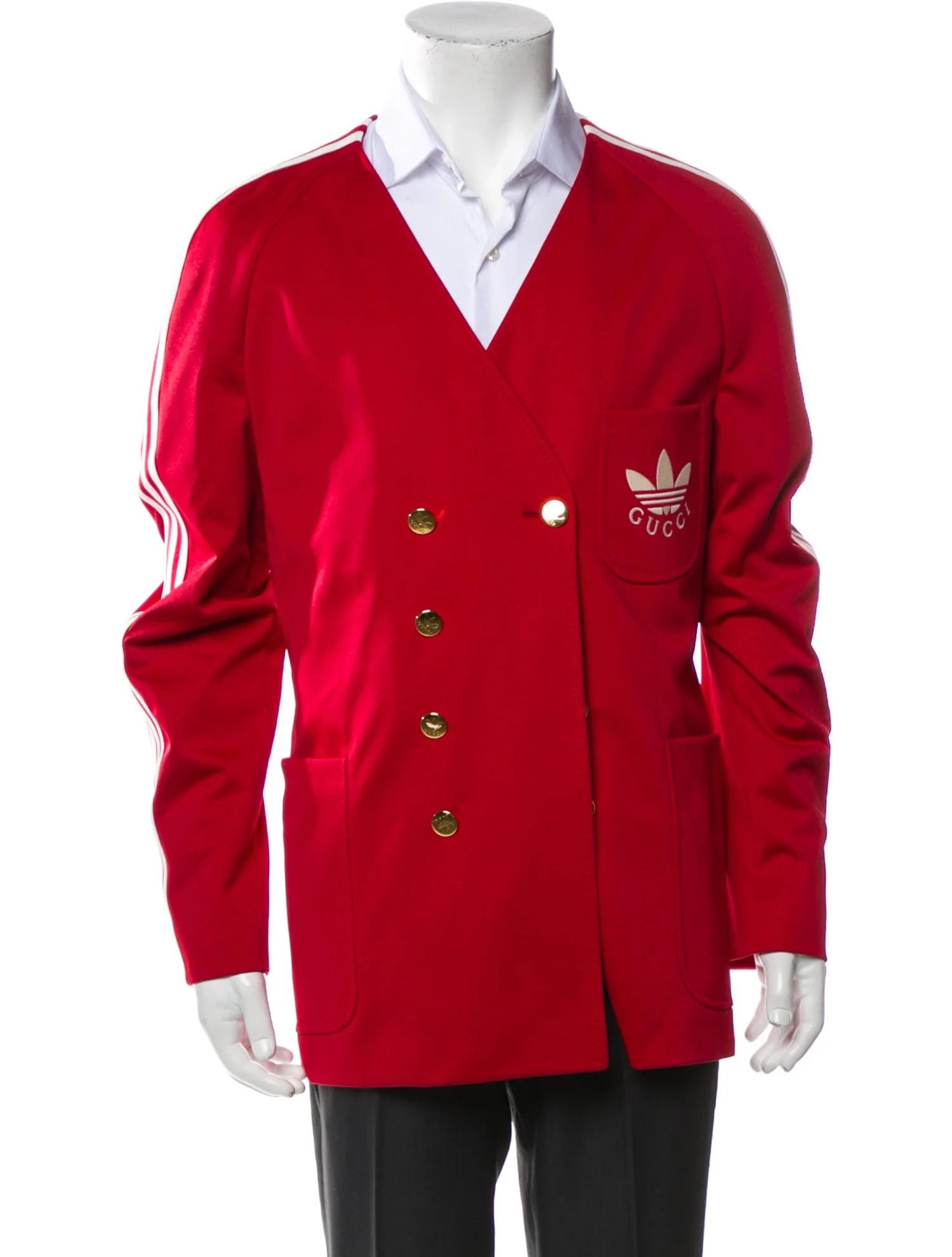 Adidas × Gucci Adidas x Gucci Mens Jersey Jacket Blazer Size US M / EU 48-50 / 2 - 1 Thumbnail