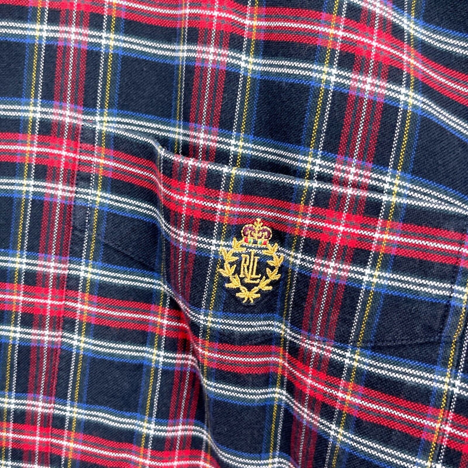 Lauren Ralph Lauren LRL Ralph Lauren Flannel Shirt Black Red Plaid Mens Large Size US L / EU 52-54 / 3 - 3 Thumbnail