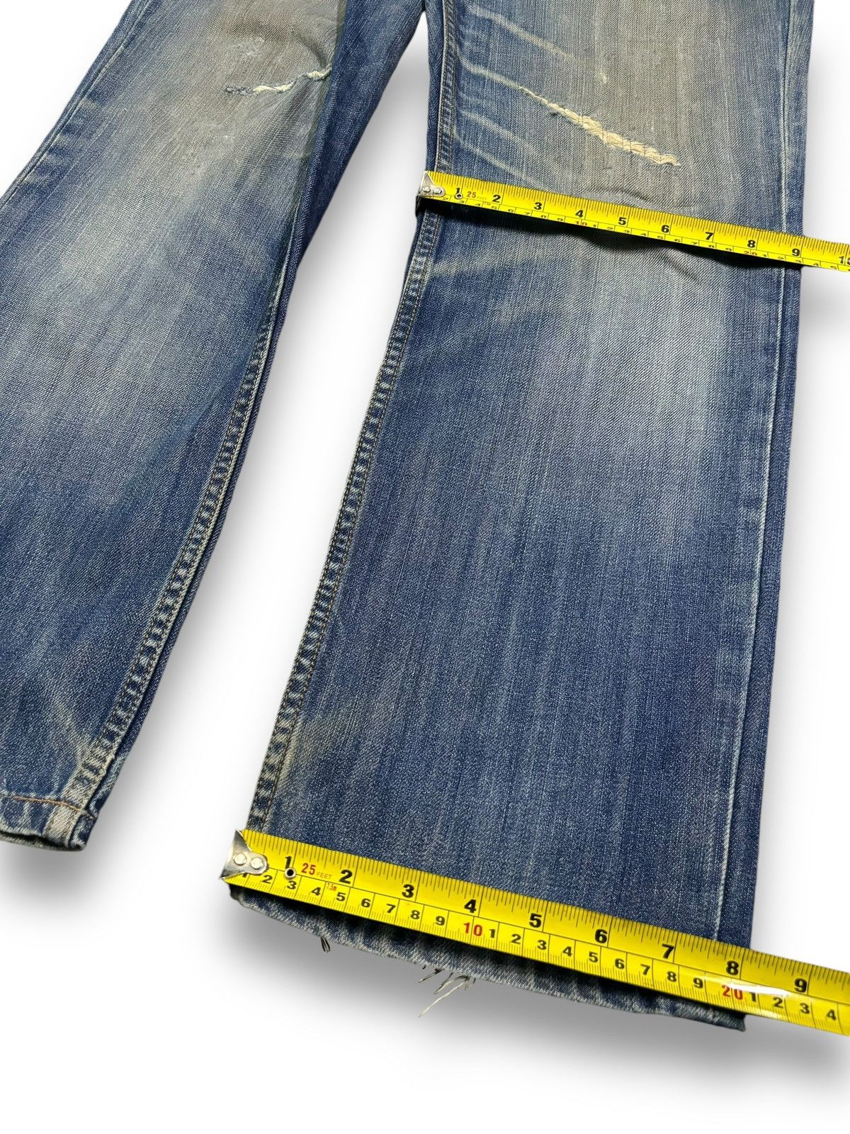 Levi's Vintage Clothing Vintage Levis 502 Mud Wash Straight Leg Distressed Jeans Size US 32 / EU 48 - 19 Thumbnail