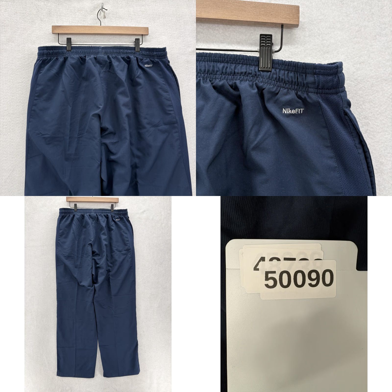 Nike VINTAGE Nike Woven Track Pants Mens 2XL Blue NikeFIT Relaxed Athletic Training Pants Size US 39 - 9 Thumbnail