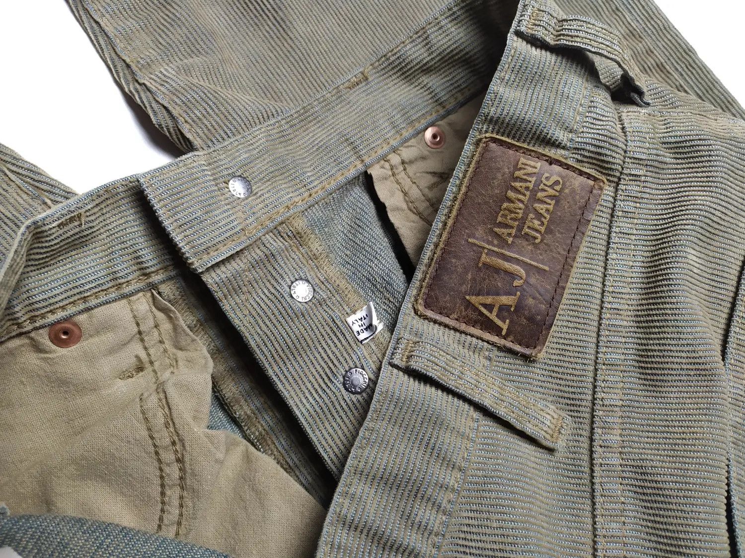 Armani Armani Jeans Corduroy Italy Vintage Trousers Pants Size US 30 / EU 46 - 11 Thumbnail
