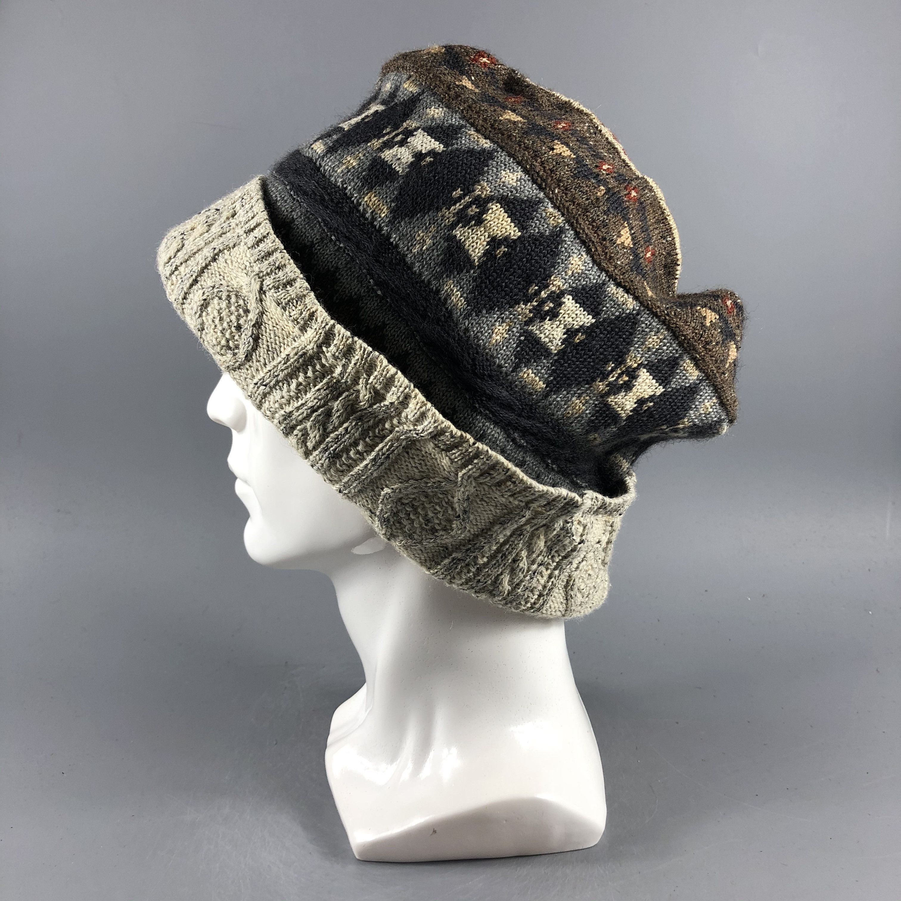 Other × Vintage Saint Joie Fair Isle Beanie Snow Hat Snow Cap -D247 Size ONE SIZE - 1 Thumbnail