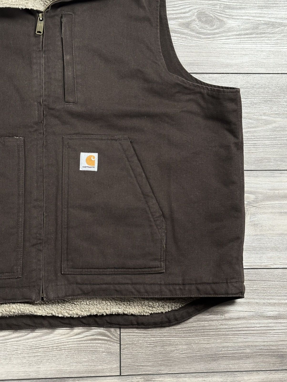 Carhartt × Vintage Carhartt Sherpa Lined Vest Size US XXL / EU 58 / 5 - 2 Thumbnail