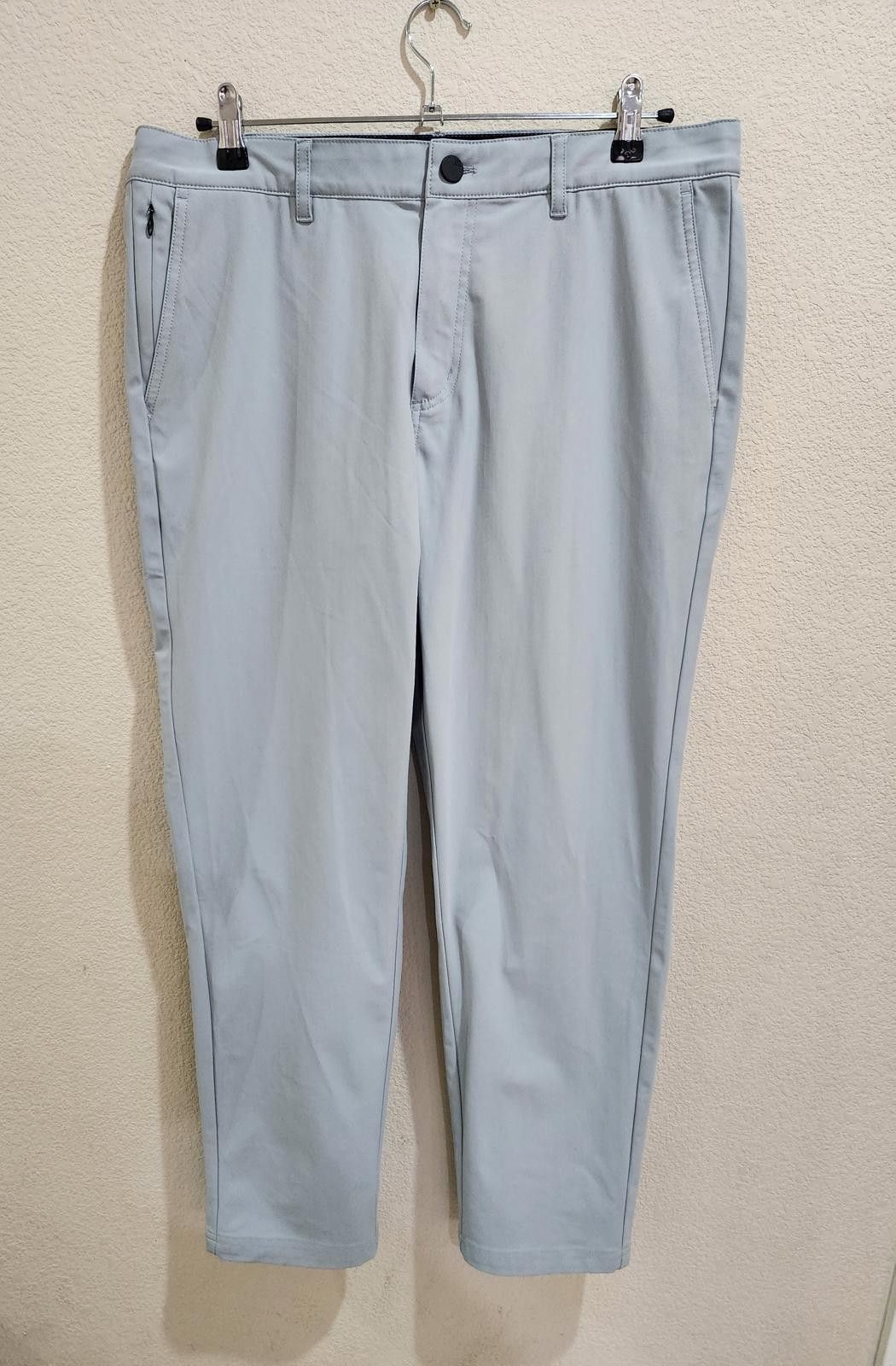 Other 01.ALGO Performance Pants Men 34x28 Light Gray Stretch Golf Size US 34 / EU 50 - 1 Thumbnail