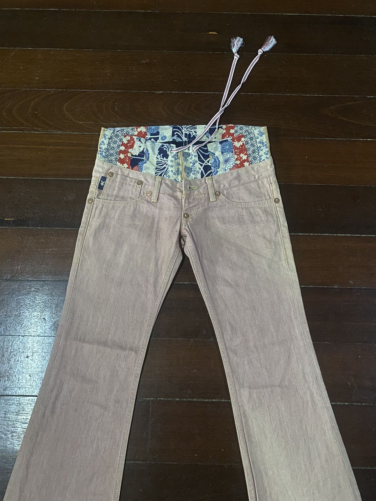 Le Grande Bleu (L.G.B.) rare yen japanese brand double waist boot cut sukajan b-1 Size US 32 / EU 48 - 12 Thumbnail