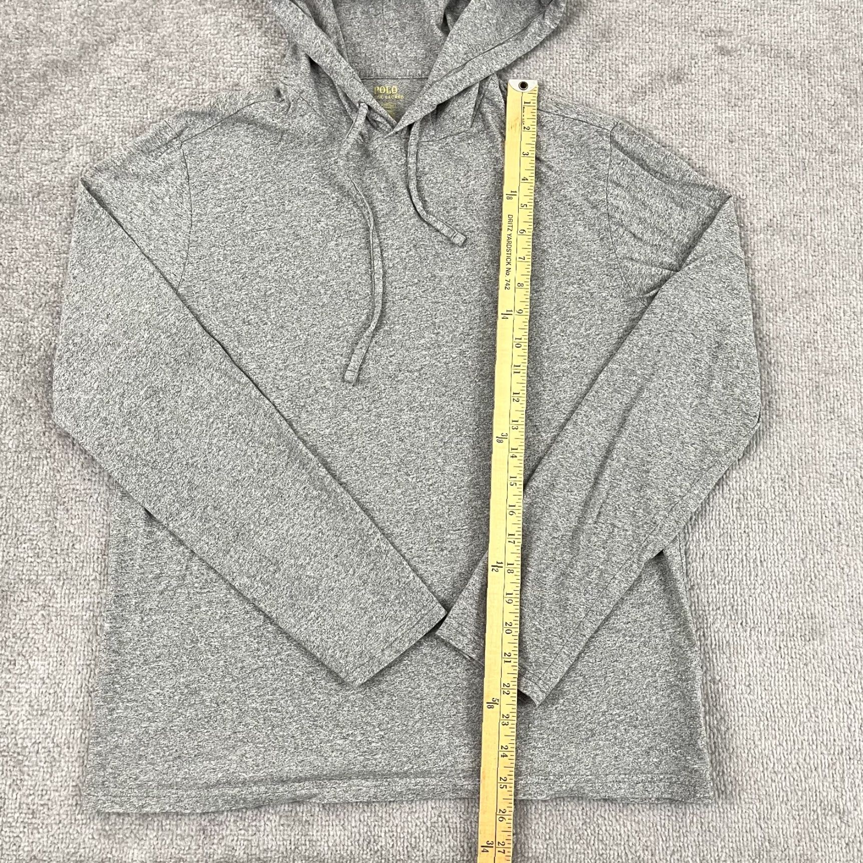 Polo Ralph Lauren Polo Ralph Lauren Hoodie Pullover Mens Medium Gray Lightweight Classic Sports Outdoor Size US M / EU 48-50 / 2 - 5 Thumbnail