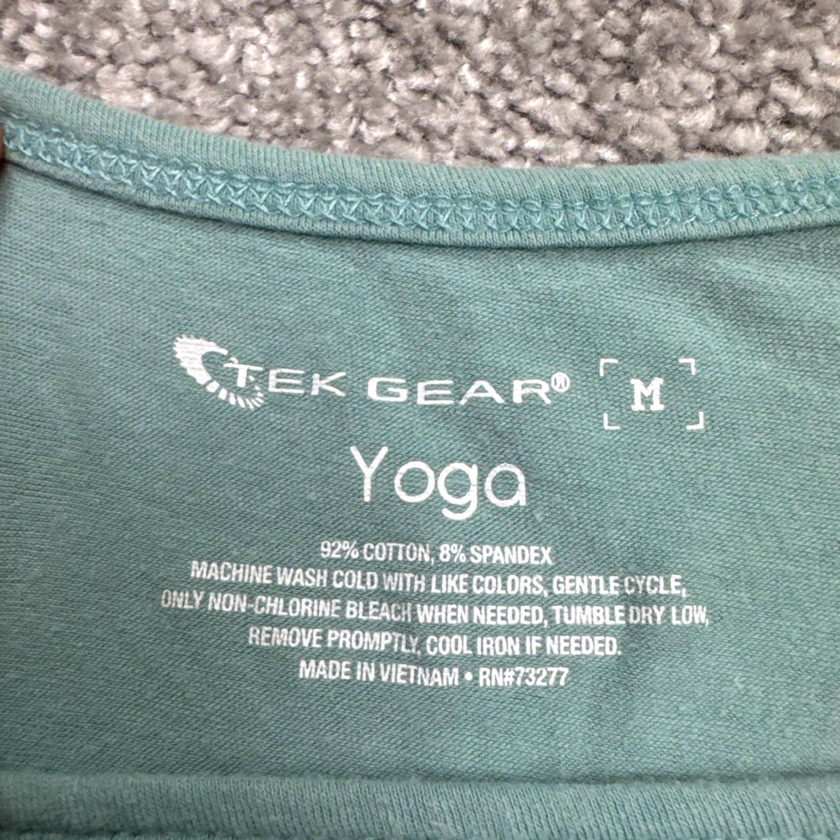 Tek Gear VINTAGE Tek Gear Women's Short Sleeve Yoga Top Medium Aqua Green Activewear Gym Casual Size M / US 6-8 / IT 42-44 - 6 Thumbnail
