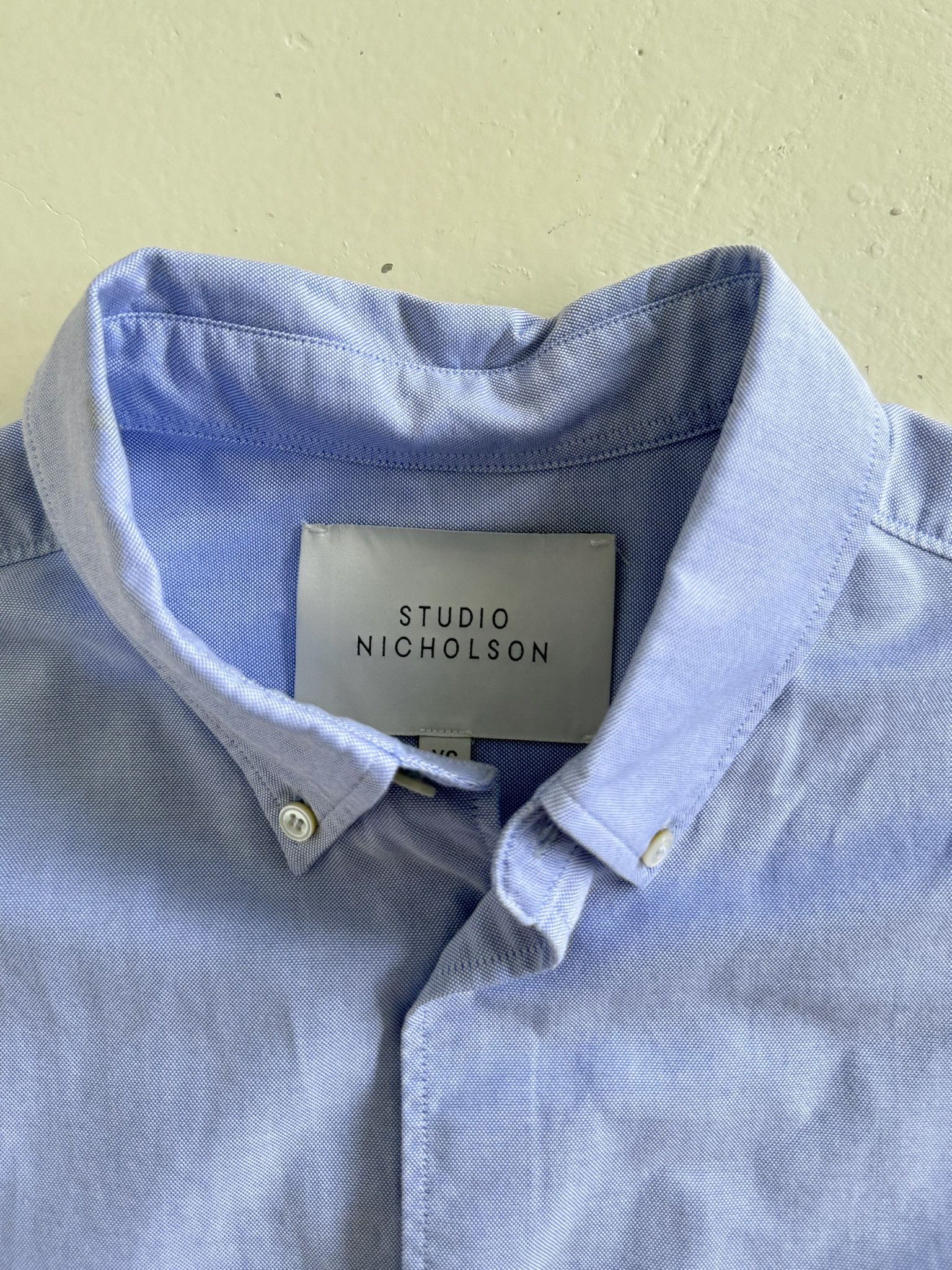 Studio Nicholson Relaxed Oversized Blue Oxford Size US S / EU 44-46 / 1 - 6 Thumbnail