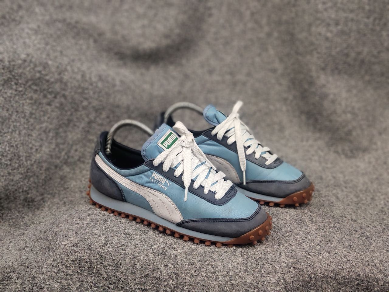 Puma Vintage 00's Puma Fast Rider Blue Logo Sneakers Shoes Y2K Size US 7 / IT 37 - 7 Thumbnail